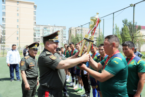 Кыргыз Республикасынын Коргоо министринин кубогу үчүн өтүп жаткан мини-футбол жана волейбол боюнча турнир аяктады